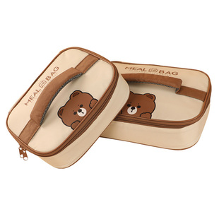 JOJO'S L. PD.Fatigue.餐包学生用保温可爱风便携手提餐袋 | 漩乏