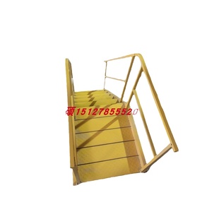 基坑钢梯基坑安全爬梯带扶手斜梯建筑工地施工钢梯扶手梯基坑爬梯