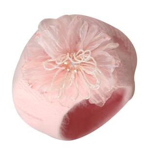 手工烧边纱花安哥拉兔毛线贝雷帽保暖粉色画家帽文艺帽子女冬新款