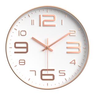 时钟挂墙钟表大气客厅挂钟时尚简约石英钟家用卧室静音免打孔轻奢