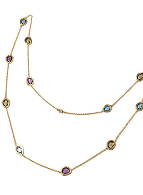 欧美毛衣链水晶镶嵌大方百搭长款