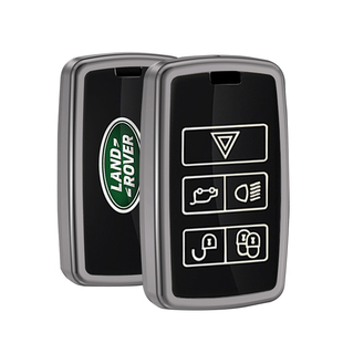 路虎钥匙套揽胜运动版星脉极光金属扣发现4神行5车改装铝壳高级包