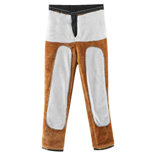 秋冬加厚加绒男皮裤机车摩托车中老年宽松防水防风男士皮毛一体