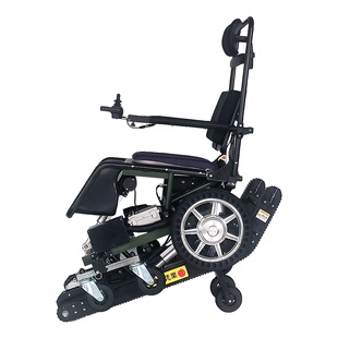 自控式全自动爬楼轮椅爬楼车履带式楼梯升降车单人独自操作爬楼机