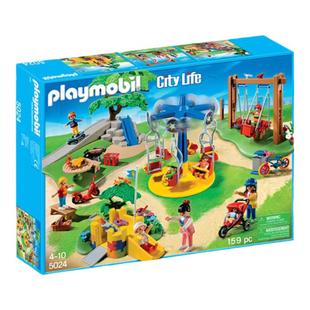 playmobil摩比世界男女孩玩具模型积木露天游乐场年货节新年礼物