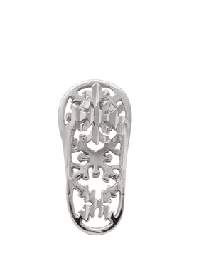 925银雪花镂空拖鞋小众吊坠女