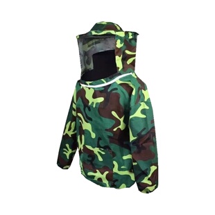 夏季透气养蜂人半身防护衣服取蜜防蛰蜂帽子干农活工作服男迷彩服