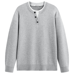 【商场同款】太平鸟男装 休闲毛衫男士时尚假两件毛衣 B1EBF440L