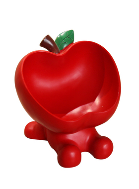 红色苹果进门玄关收纳钥匙架摆件客厅桌面平安喜乐装饰品乔迁礼物