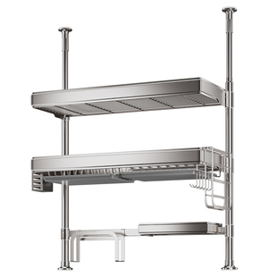 304不锈钢厨房窗台窗户顶天立地水槽置物架碗架碗碟碗盘收纳沥水