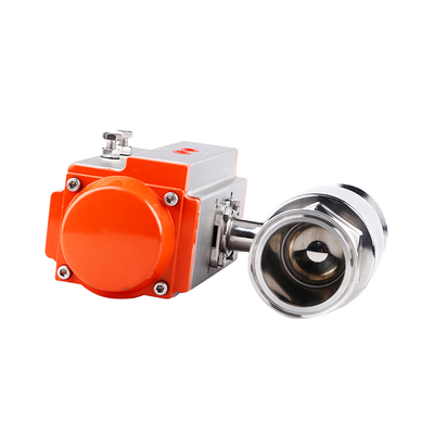 304卫生级气动快装卡盘直通球阀