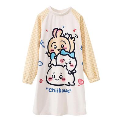 chiikawa女童珊瑚绒睡裙秋冬加厚