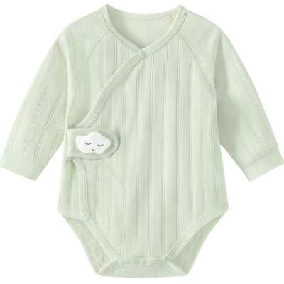 babylove偏襟包屁衣纯棉春秋哈衣