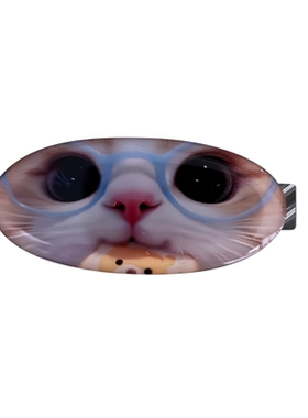 韩国进口KITSCH猫咪鸭嘴边夹发夹