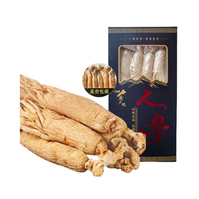 人参长白山非野山参正品整枝干人参泡酒专用生晒人参干货特产礼盒