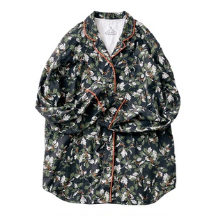 秋季新品 桑妮库拉/Sunny clouds纯棉双纱棉橡子印花家居服睡衣女