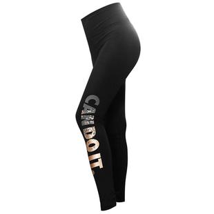 乐炼健身裤女紧身高腰收腹提臀大码胖mm束腰瑜伽跑步跳绳运动长裤