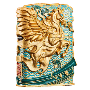 zippo打火机马踏飞檐官方正品防风男士生日新年情人节礼物送男友