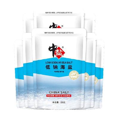 中盐低钠未加碘加碘食用盐海盐