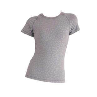 格宁专业瑜伽服女短袖春夏印花普拉提上衣运动跑步训练健身衣T恤