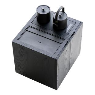 叁几 春风茶水柜 白蜡木榻榻米茶几实木边几阳台茶车可移动小茶台