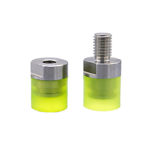 压块聚氨酯定制热粘包胶PU推压头内螺纹外螺纹不锈钢缓冲胶头螺丝