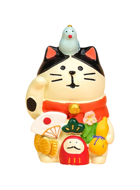 日式可爱猫咪招财招福桌面摆件