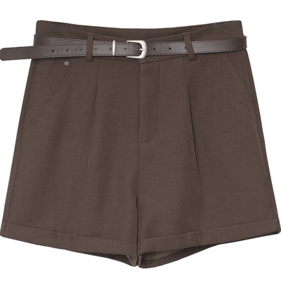 设计感卷边简约百搭休闲短裤