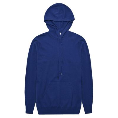 鹿王男士羊绒连帽套头衫