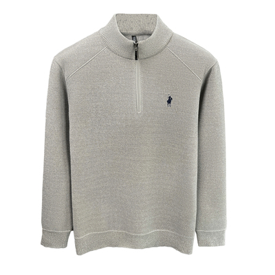 罗蒙一体绒男士毛衣冬季打底衫