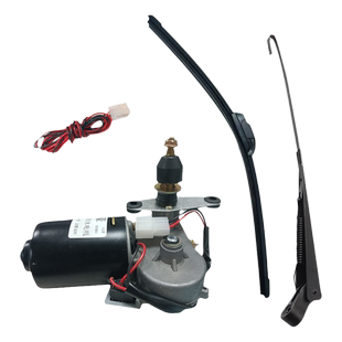 篷车三轮车雨刮器电动车摩托车汽车四轮电轿雨刮纯铜雨刷电机30W