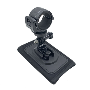 手电筒支架手电夹背包肩带固定架户外可旋转可调节强光手电通用架