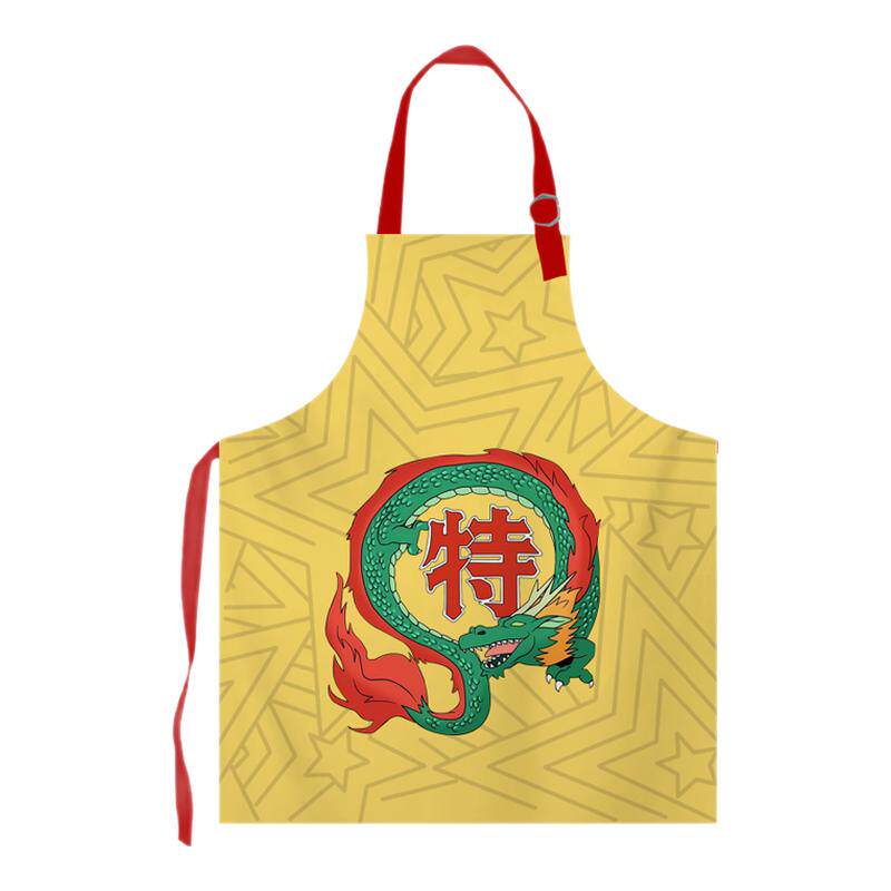 中华小当家厨师做饭炒菜用的围裙大厨夜市大排档防水防油污亚麻感