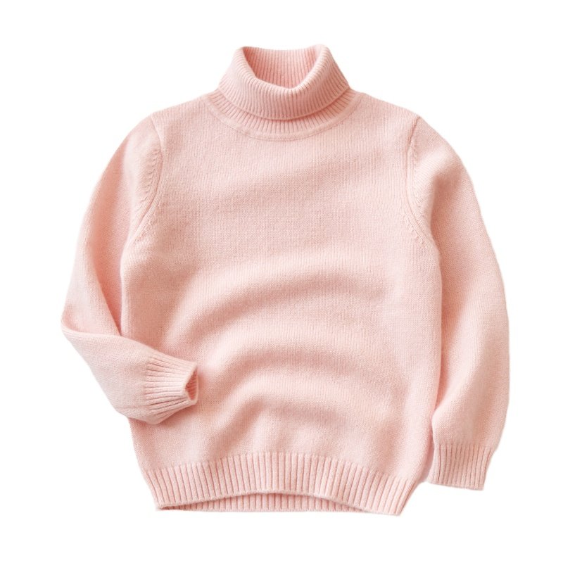 儿童新品100%山羊绒双股加厚毛衣