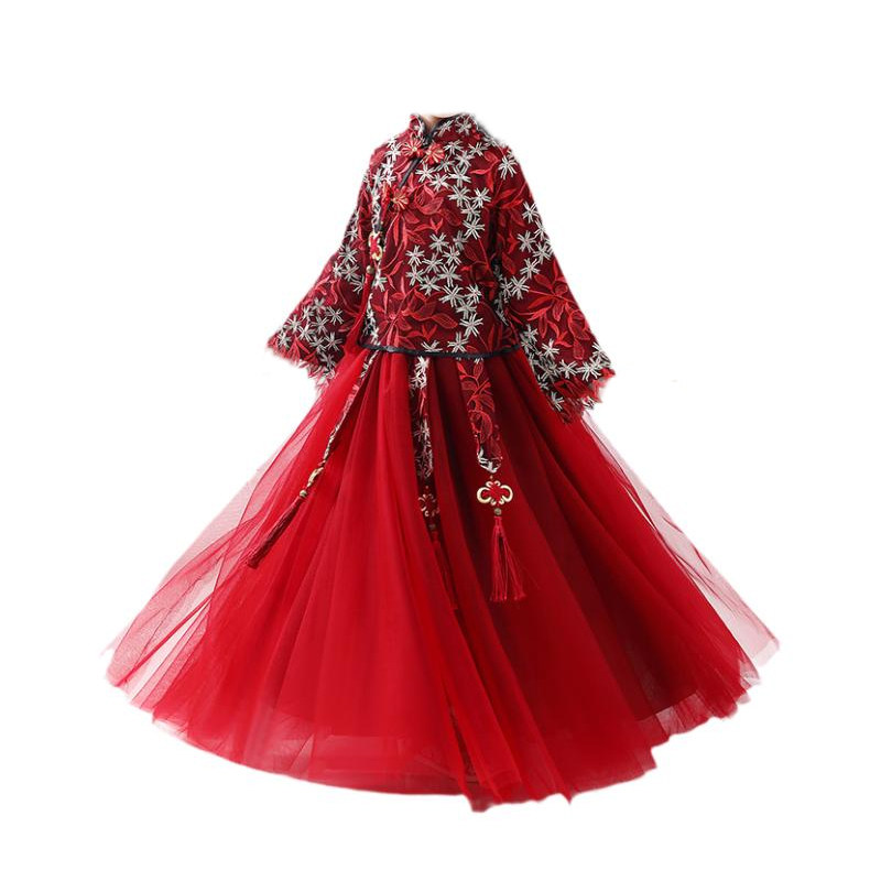 女童新款中国风古装秋冬季汉服