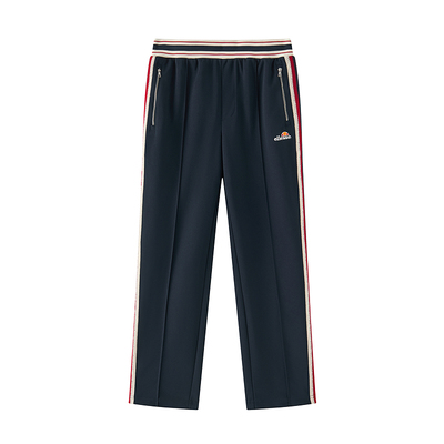 ellesse小贝壳条纹撞色长裤男