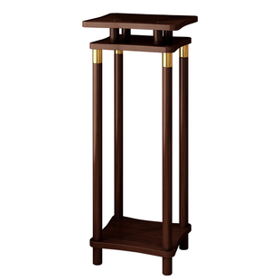 中式花架子客厅落地式花盆置物架宋代美学茶室实木花几轻奢高级感