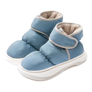 高帮棉拖鞋男士冬季2023新款加绒加厚防水包跟保暖情侣棉鞋女外穿