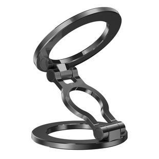 环形磁吸手机支架双轴一键折叠磁吸支架多功能中控台导航手机架