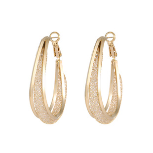 【紫罗兰正版】镂月耳环高档女个性时尚镂空月亮耳饰2025新款潮流