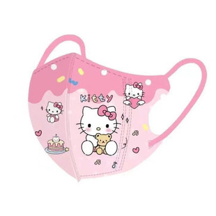 库洛米美乐蒂玉桂狗儿童口罩3D立体卡通防护4-12岁女孩可爱口耳罩