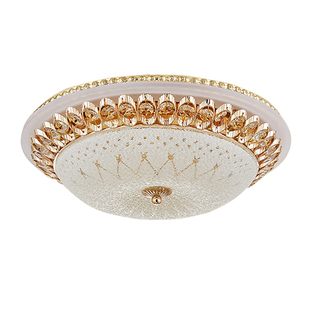 水晶吸顶灯奢华大气客厅灯温馨卧室过道走廊楼梯灯圆形LED房间灯