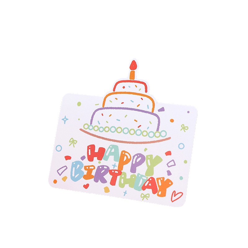 生日快乐立体高级感贺卡