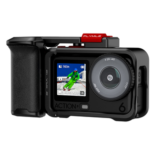 适用大疆Osmo Action 6金属街拍手柄套装 Action4/5Pro微单手柄快门握把组件手持金属兔笼补光灯保护边框配件