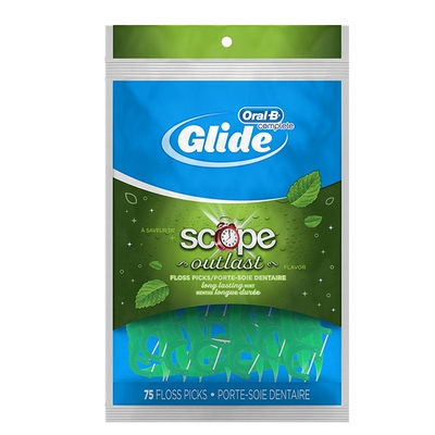 现货美国Oral-b正品欧乐B Glide scope长效薄荷味丝滑牙线棒300支