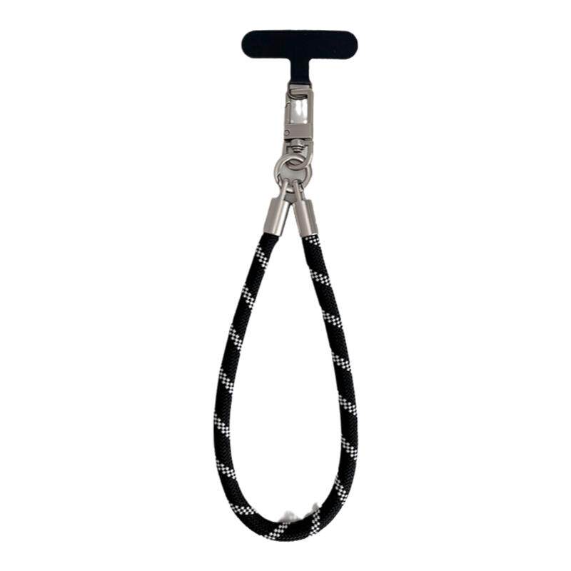 牢固金属扣手机挂绳欧洲防盗绳挂手上腕带手绳户外运动旅游背包钥匙扣相机挂件黑白灰简约高级百搭男夹片壳女