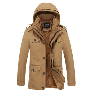 棉袄男冬季加绒加厚保暖工装大码宽松青年羽绒棉衣服冬天爸爸外套