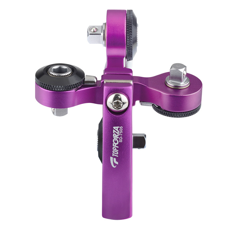 拓伏锐 进口棘轮扳手螺丝刀套装360度多功能可调起子手柄手动扳手