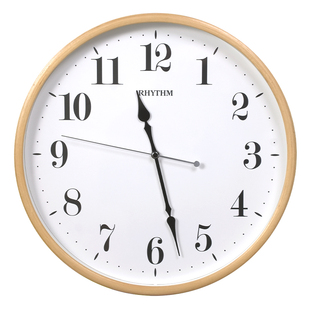 RHYTHM丽声日本品牌客厅简约卡通壁钟家用大挂钟静音轻奢创意钟表