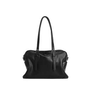 【会员内购会】迪莱克丝波士顿包麂皮包包手提保龄球包通勤单肩包